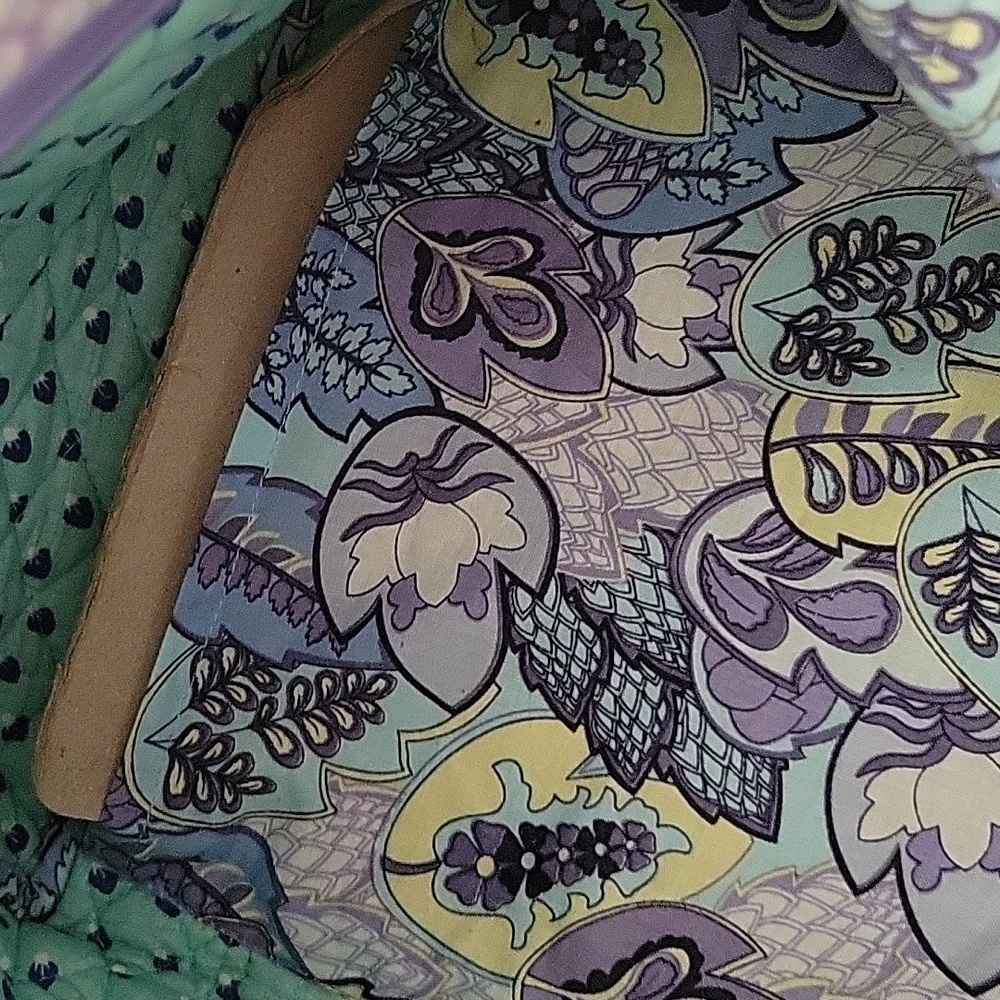 Sierra Pacific Crafts Quilted Floral Tote Pastel Paisley Travel Shoulder Gym Bag - Picture 9 of 10